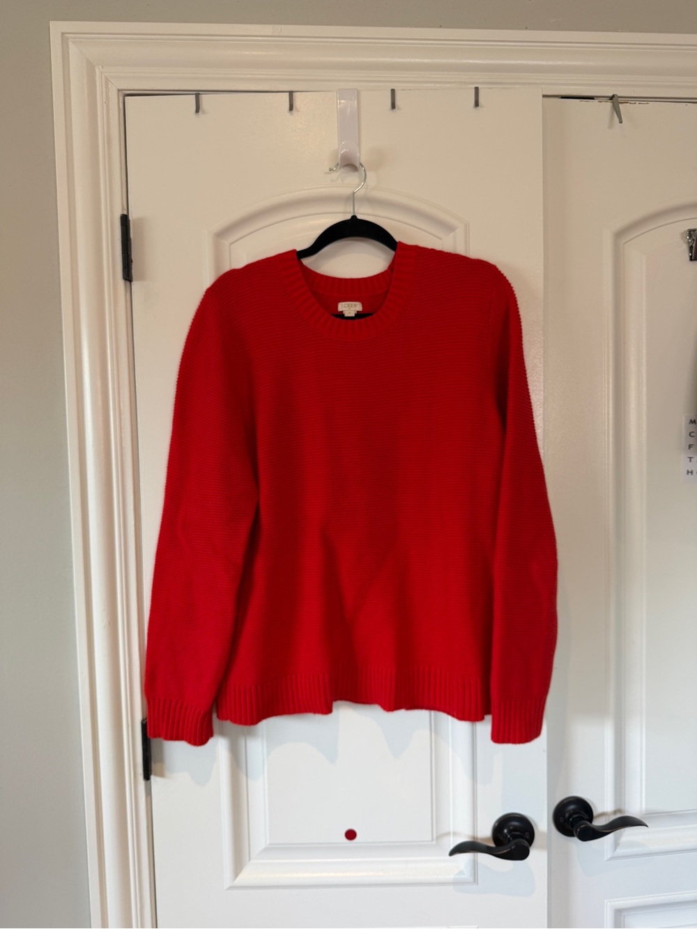 J. Crew Vibrant Red Crewneck Sweater